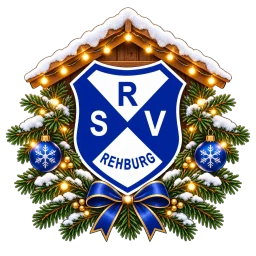 Weihnachtliches RSV-Wappen mit Tannenzweigen und Lichtern